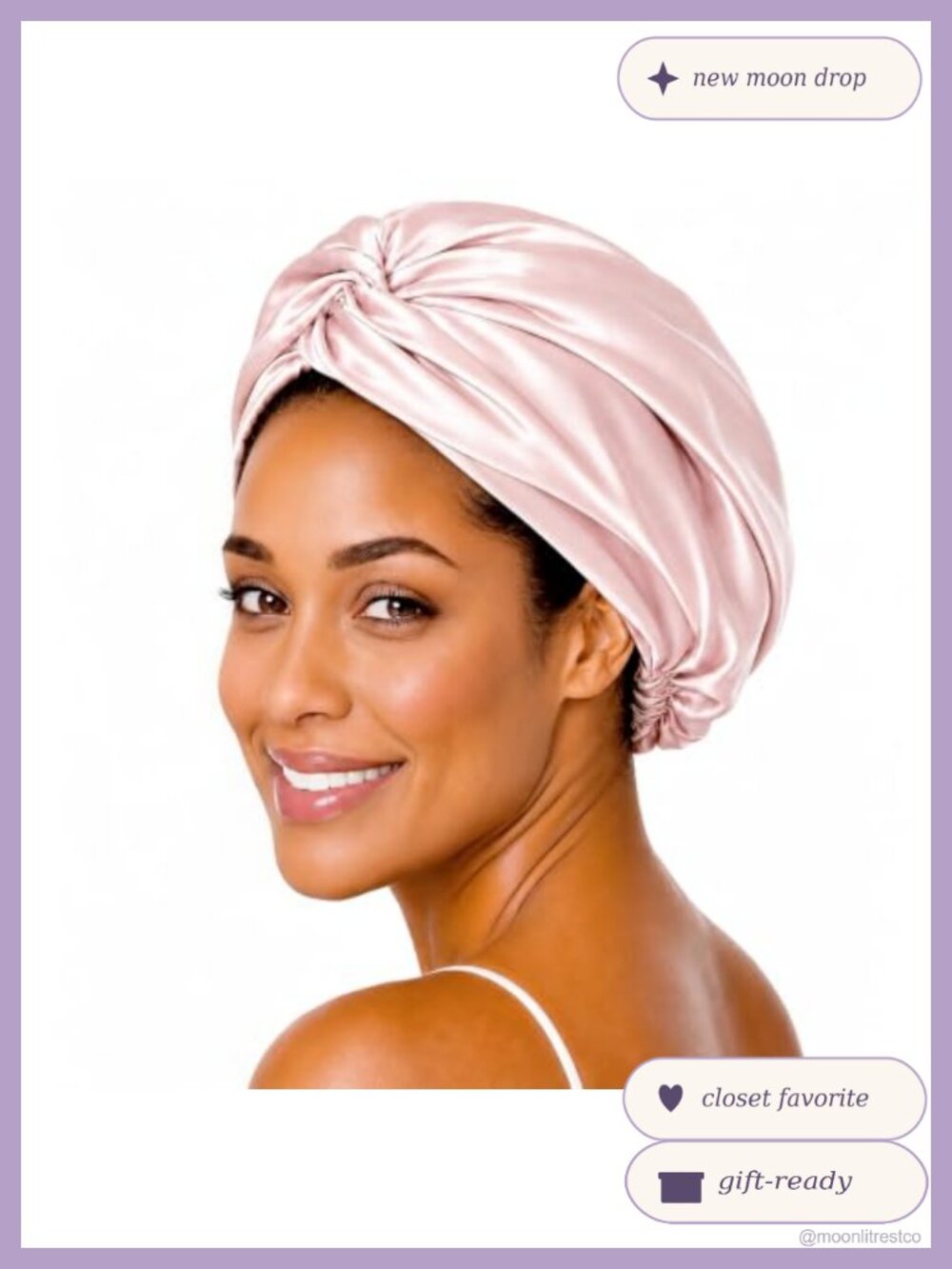 100% Mulberry Silk Bonnet 22 Momme Adjustable Hair Wrap Sleep Cap